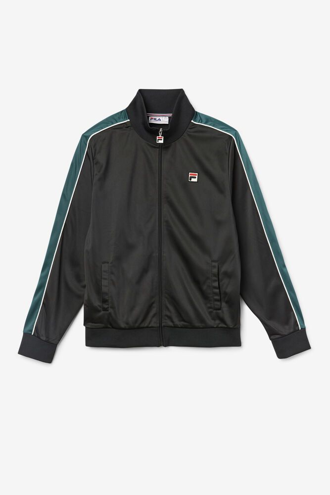 Fila Jacket Wicks Track Mens Black - India ZSI-512794